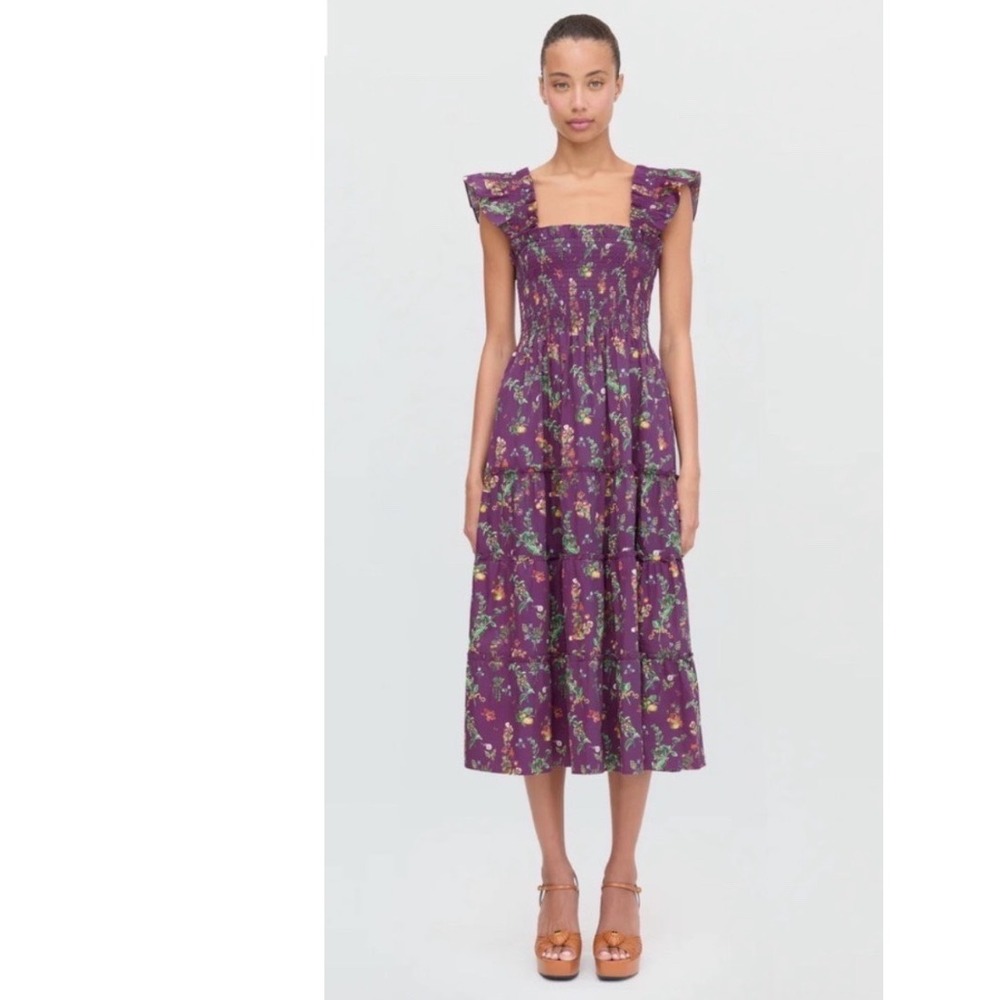 Hill House Home x Stephanie Fishwick Ellie Nap Dress Magic Orchard Purple Large